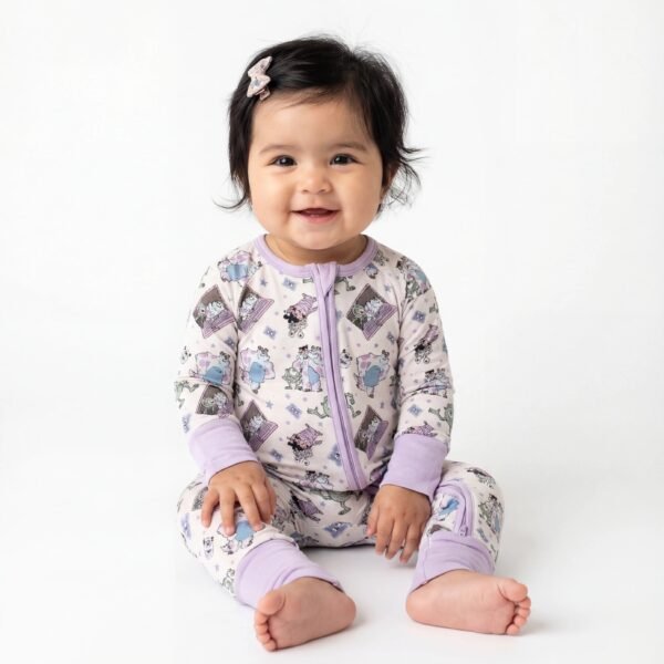 Monster Boo Sleepsuit - Purple