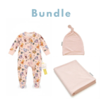 Baby Gift Set – SleepSuit, Swaddle & Hat (Beige)