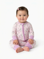 Baby Gift Set – Sleepsuit, Swaddle & Hat (PINK) - Image 3