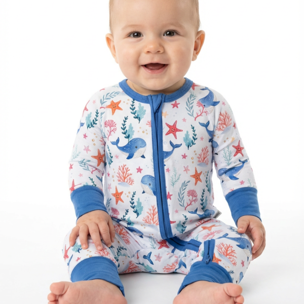 Little Whales Sleepsuit