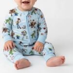 Set Of 3 Bamboo Spandex Zipper Sleepsuit (For Little boys) - Image 2